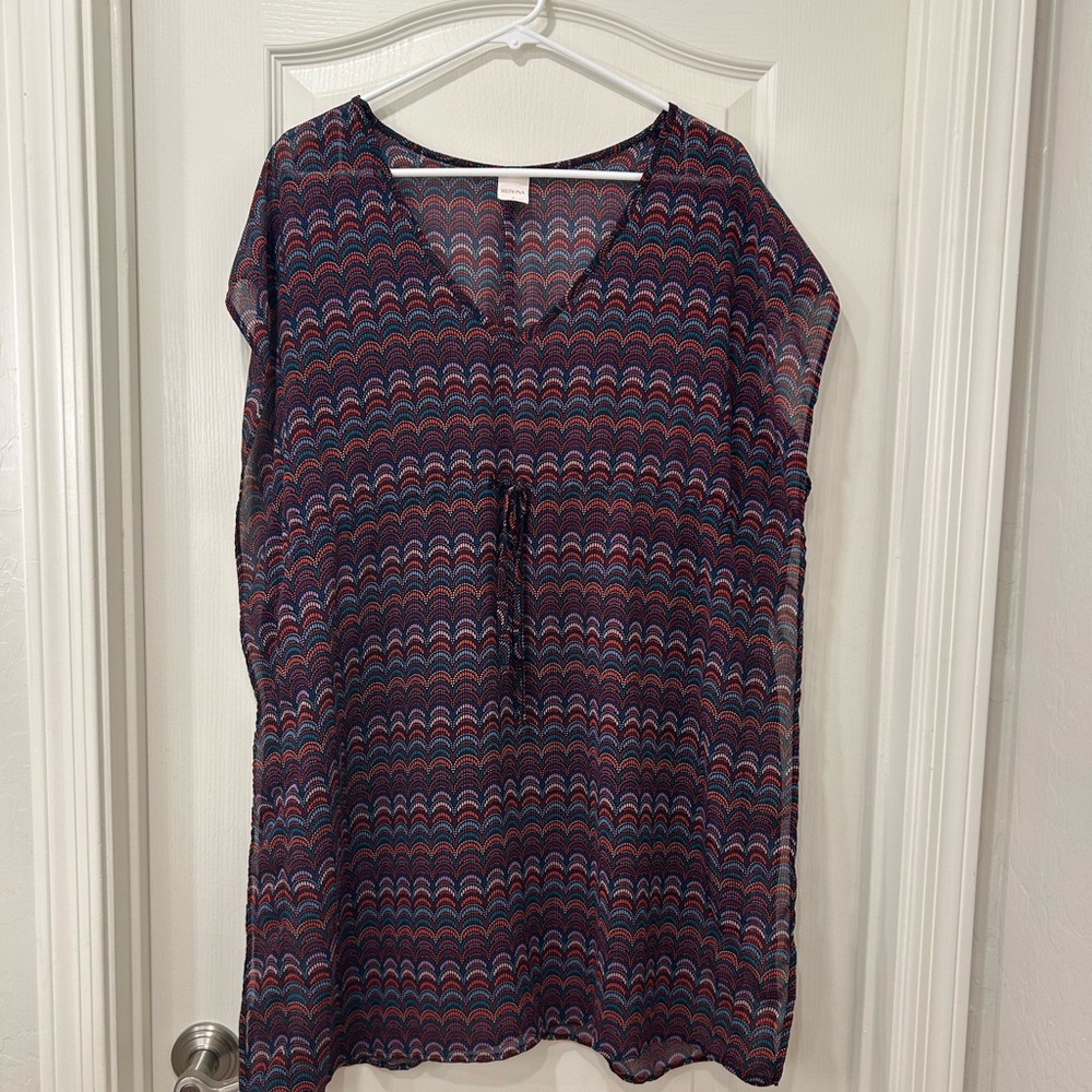 Merona Purple Tunic V-Neck Relaxed Fit